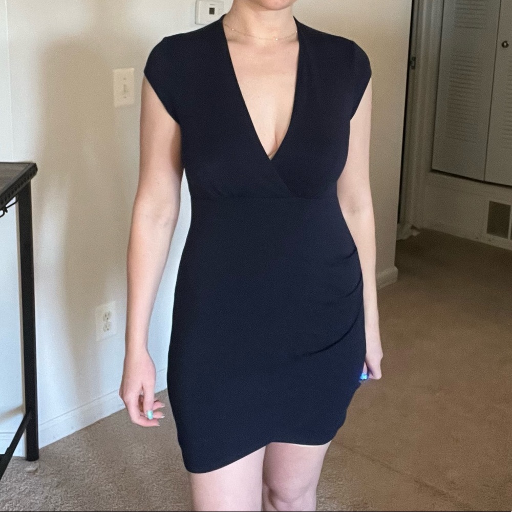 Medium lulus navy stretch midi dress